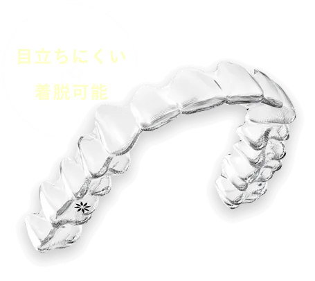 目立ちにくい＆着脱可能